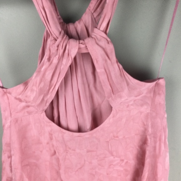 Zara Spotted Cutout Back Pink Halter Tank Size XS - Picture 7 of 8